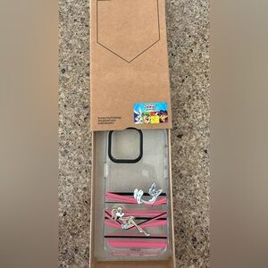 Warner Bros. Pink and Black Smartphone Case iphonene 14 pro phone case